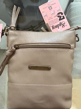 Stone Mountain Accessories Blush Pink Crossbody Bag with Front Zip Pocket